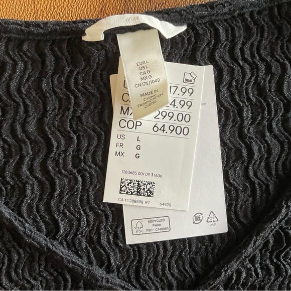 Black Button-Up Textured Cardigan NWT - Picture 7 of 7